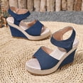 thumbnail image 6 of Bkhluea Women Wedge Heel Sandals Open Toe Ankle Strap Platform Shoes for Summer Party Wedding Beach Casual Daily Wear, 6 of 7