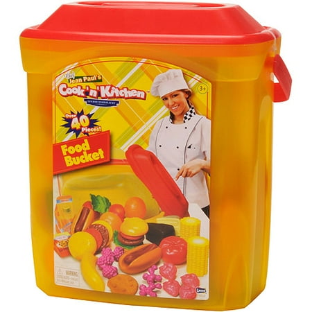 Foot Toy - Cook N' Kitchen Gourmet Food Bucket 40-Piece Play Set
