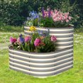 thumbnail image 4 of Olle Gardens 17" Tall Waterfall Modular Raised Garden Bed in Ivory, 4 of 5