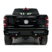 Vijay Compatible with 2019-2020-2021-2022-2023-2024 Dodge RAM 1500 Front and Rear Bumper Textured Black Steel with Lights and D-rings (NOT for Classic)