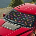 thumbnail image 4 of Jeiento Colorful Dog Paw Prints Car Sun Shade for Windshield Auto Sun Shades Foldable Automotive Interior Accessories for Sun Protection Protector Accessories for Car Truck SUV, 4 of 7