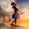 thumbnail image 2 of Floating Broom Halloween, Floating Witch Broom, 31.4'' Light up Moving Witch Brooms for Indoor & Outdoor Porch Halloween Decorations, Party Decorations, 2 of 7
