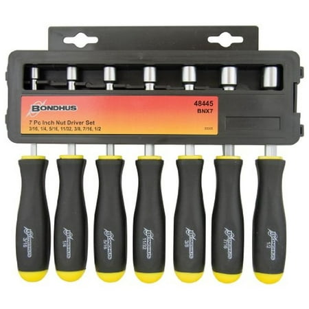 UPC: 0037231484453 | Bondhus 48445 Hollow Shaft Nut Driver  7 Piece