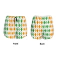 thumbnail image 3 of Balery St. Patrick's day argyle Pattern Women's Running Shorts with Liner 2 Pockets Elastic Workout Athletic Gym Yoga Shorts-Medium, 3 of 7
