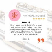 Yamaha YFL-382 Intermediate Flute Inline G B-Foot