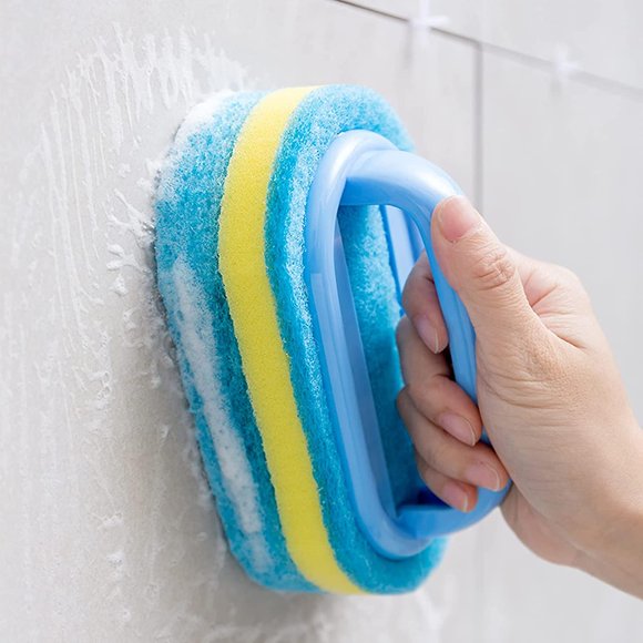 Cleaning Brush,multipurpose Heavy Duty Scrubbing Brush Floor And Tile Scrub Brush Plastic Cleaning Sponge Brush With Handle For Cleaning