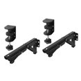 thumbnail image 4 of Elodie 2Pcs Under Desk Keyboard Tray Foldable Brackets Home Desktop Extension Shelf Clamp 9x4.3cm, 4 of 8