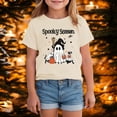 thumbnail image 2 of boobe Toddler Girls Halloween Shirt Funny Print Short Sleeve T-Shirt Casual Tee Tops, 2 of 7