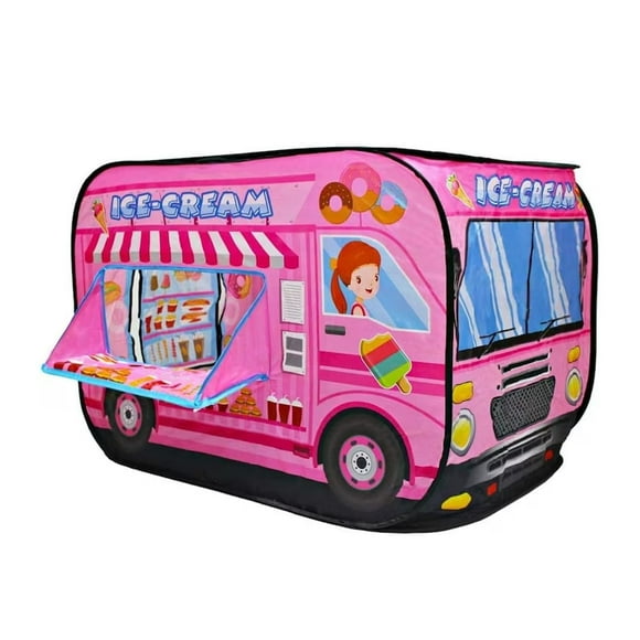 Retraite Pop-Up Ludique, Maisonnette de Jeu Intérieure et Extérieure Pliable à Installation Instantanée, Tente de Jeu Spacieuse avec Maille Ventilée pour Enfants de +3 Ans, Multicolore, 112 X 70 X 70 cm