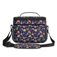 thumbnail image 2 of Lunch Box Pioneer Flower Floral Print Pattern Insulated Lunch Bag for Women Men,Medium Leakproof Lunchbox Cooler Bag Adjustable Strap,10 X 6.7 X 8 Inches, 2 of 6