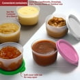 thumbnail image 3 of Signora Ware Reusable Airtight Food Prep Storage Containers with Lids, Set of 16 4-Oz Multi Color, 3 of 7