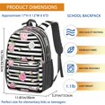 thumbnail image 3 of Pioneer Flower Floral Print Pattern 17" School Backpacks for Teens,Waterproof Oxford Fabric,S-Shape Padded Straps for School,Travel,Hiking,Camping, 3 of 5