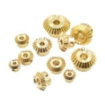 thumbnail image 5 of 1pc 1:1 Brass Bevel Gear 0.5M 0.8M 1M 1.5M 15 20 25 30 Teeth 90 Degrees Meshing Angle Gears Bore 3/4/5/6/8/10/12/14/15mm, 5 of 6