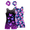 Butterfly & Mermaid, variant on Aideaone Girls 2 Pack Gymnastics Leotards with Matching Scrunchies Sparkly Biketards 4-10Y