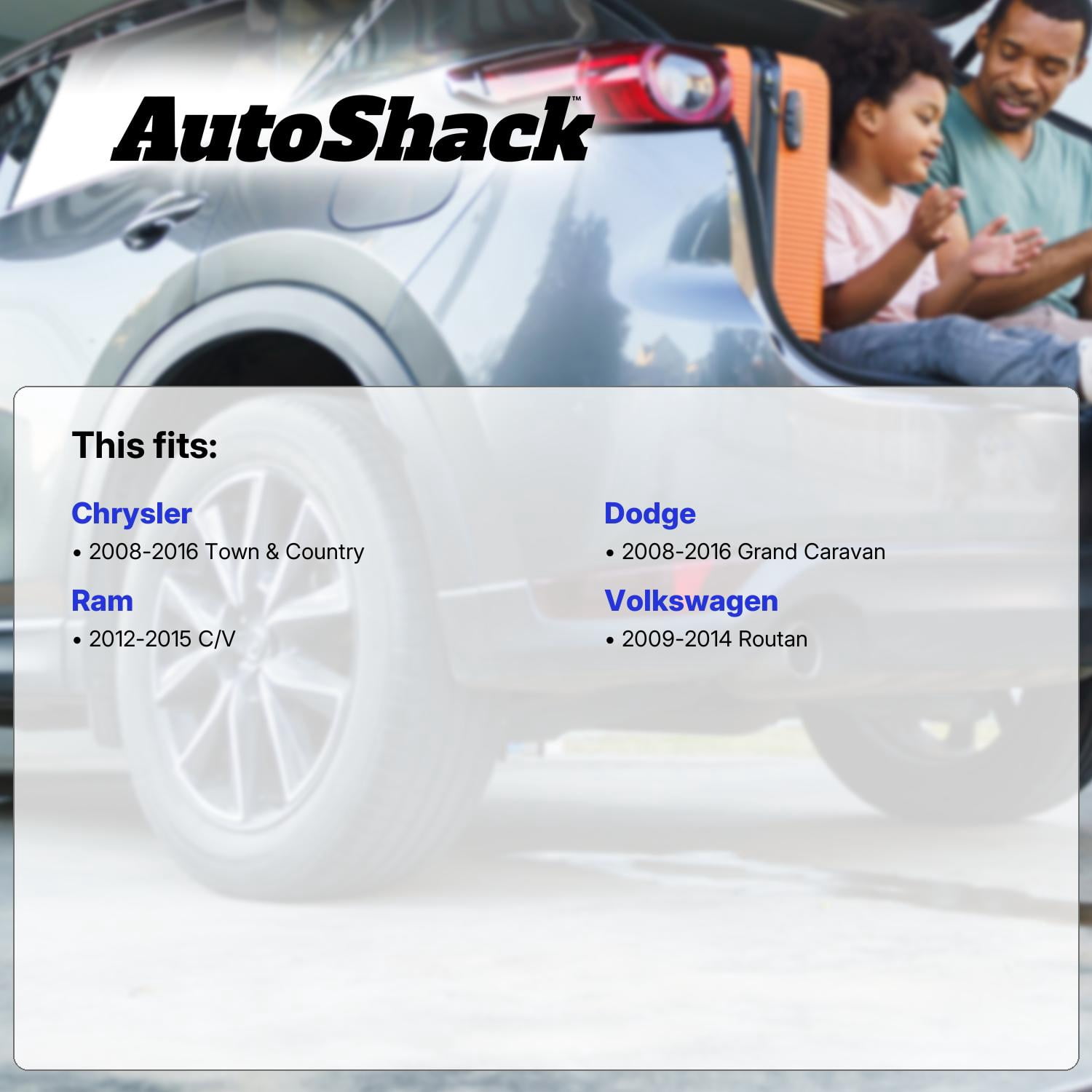 AutoShack Front & Rear Brake Calipers for Dodge, Chrysler, Volkswagen & Ram, Grand Caravan 2008-2016 Town & Country 2008-2016 Routan 2009-2014 C/V 2012-2015, FWD V6 3.3L 3.6L 3.8L 4.0L