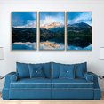 thumbnail image 2 of wall26 Framed Wall Art Print Set Blue Cloud &amp; Mountain Lake Reflection Nature Wilderness Photography Realism Rustic Colorful Multicolor Ultra for Living Room, Bedroom, Office - 16"x24"x, 2 of 4