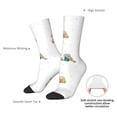 thumbnail image 4 of Vsdgher Rabbit Blowing Dandelions Crew Socks for Men & Women, Breathable Casual Athletic Ankle Socks, 4 of 6