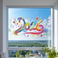 thumbnail image 4 of Pegatinas para ventanas del Año del Caballo 2026 | Calcomanías electrostáticas para vidrio para decoraciones del Año Nuevo Chino, 4 of 5