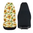 thumbnail image 6 of XYZCANDO Sunflower Butterfly Print Car Front Seat Covers for Woman Soft Auto Seat Cover Waterproof Comfortable, for Truck SUV Van, 6 of 10