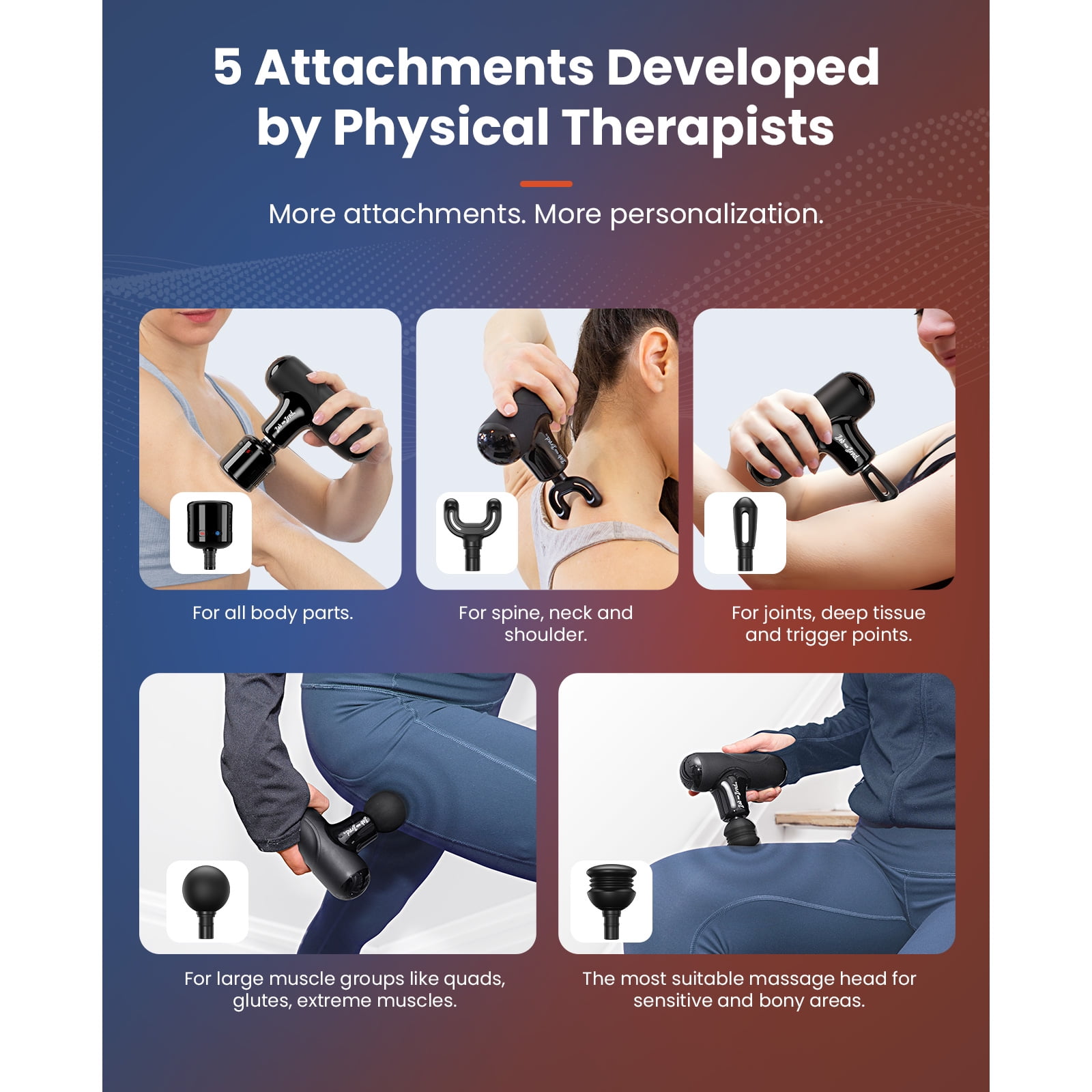 Bob and Brad Q2 Pro Mini Massage Gun with Heat and Cold Head,Pocket-Sized Deep Tissue Massager Gun,Portable Percussion Muscle Massager Gun, Ultra Small&Quiet Muscle Massage Gun