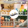 thumbnail image 6 of 12 Shot Glass Tray Holder Bar Acrylic Shot Glasses Holders Wine Glass Cup Serving Tray with Black Base Cups Organizer Shot Glass Display Bar Accessories for Party Bar Club Hole: 1.5", 6 of 9