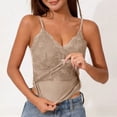 thumbnail image 2 of Womens Tops V Neck In Bra Tank High Strechy Sleeveless Slim Fit Tops Camisole Workout Tops, 2 of 6