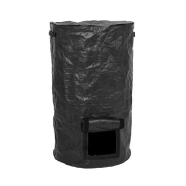 Garden Yard Compost Bag with Lid Waste Sacks Composter 15 Gallon Ferment Manure Waste Collector