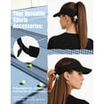 thumbnail image 4 of Minzimin Structured Quick Dry Sports Sun Visor Hats for Women - Lightweight Adjustable Sun Hat for Golf Tennis Pickleball Beach, 4 of 6