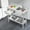 Left platform, right single pool - with faucet, variant on Ataucjin Stainless Steel Laundry Utility Sink, Freestanding Single Bowl Kitchen Sink with Hot & Cold Water Faucet, Built-In Wash Board, Drawer, Drain Basket, Dish Rack for Laundry Room, Garage