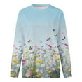 thumbnail image 4 of POINTERTECK Sweat-Shirt à Manches Longues pour Femmes Imprimé O Pull-Over en Vrac d'Automne, 4 of 4