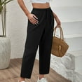 thumbnail image 5 of Hvyesh Women Linen Wide Leg Pants Summer Drawstring Casual Lounge Pant 2025 Beach Travel Vacation Clothes with Pockets, 5 of 9