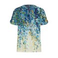 thumbnail image 5 of Camiseta con cuello en V para mujer, informal, de manga corta, con estampado floral, para mujer OAVQHLG3B Store  lin121212, 5 of 5