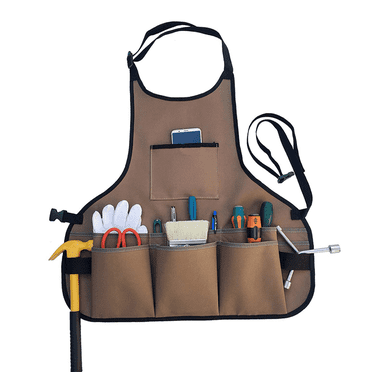 ACDANC Garden Apron,Uses Kitchen Apron,Carpenter Aprons for Women with Pockets,Khaki