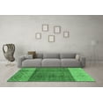 thumbnail image 3 of Ahgly Company Indoor Square Abstract Emerald Green Modern Area Rugs, 5' Square, 3 of 4