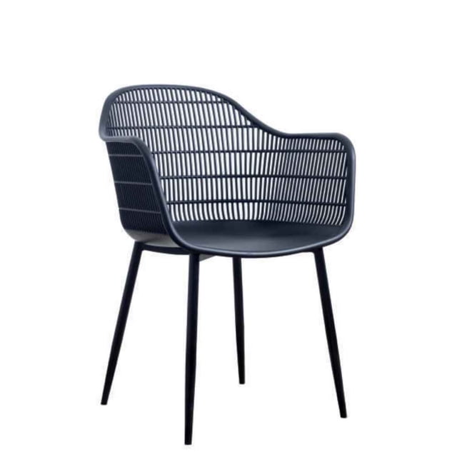 Silla Ocasional Marel Negra Terzetto | Silla Moderna para Sala, Comedor u Oficina