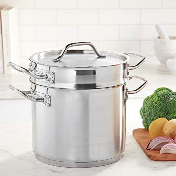 Winware Cookware Winware Stainless 8 Quart Double Boiler with cover - Walmart.ca