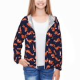 thumbnail image 3 of Pofeuu Foxes In Different Poses Print Kids Active Zipper Sun Protection Jacket Boys Girls Hooded Cooling Shirt Pockets Fishing Running Outdoor-Small, 3 of 7