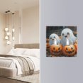 thumbnail image 5 of 2 Gang Light Switch Cover Plate Cute Ghosts Play with Pumpkin Wall Plate Decorate Electrical Outlet Cover Plates 4.56”x4.48”, 5 of 8