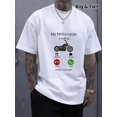 thumbnail image 1 of Motorcycle-Inspired Graphic Tees - Breathable, Comfy, Versatile Crew Neck Short Sleeve Tops for Outdoor Sports and Daily Street Wear - Summer Trendy Casual Apparel for Men Tee For Adult, Men, Women,, 1 of 4