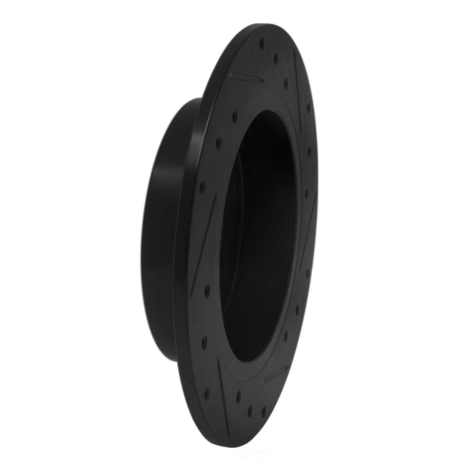 Dynamic Friction Company 633-67046L DFC Brake Rotor - Drilled And Slotted - Black