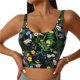 thumbnail image 1 of Fotbe Chamomile Sujetador Deportivo Largo sin Aros para Mujer con Almohadillas y Soporte Medio, Transpirable y Absorbente, Camiseta Tipo Chaleco o Tank Top-XX-Large, 1 of 8