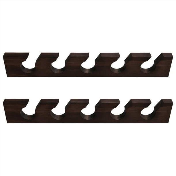 Organizador de Gorras de Béisbol de Madera Montado en la Pared Perchero Vertical para Gorras de Béisbol Montado en la Pared Estante de Exhibición de Madera Montado en la Pared