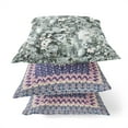 thumbnail image 5 of Sea Garden Rose Suede Zippered Pillow with Insert in Midnight Blue 16 x 16, 5 of 6