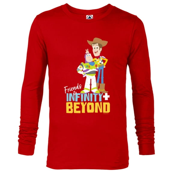 Disney and Pixar’s Toy Story Friends to Infinity and Beyond - Long Sleeve T-Shirt for Men - Customized-New Red