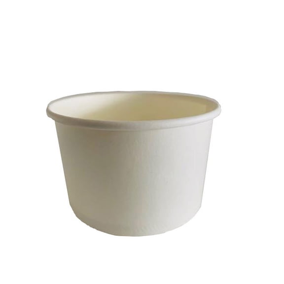 Ice Cream Paper Cup 4 oz. ( 1000 unit, white) By Home Of Gelato