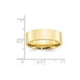 thumbnail image 3 of Solid 10k Yellow Gold 7mm Flat Comfort Fit Plain Classic Wedding Band Ring Size 6, 3 of 4