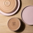 thumbnail image 4 of Ceramic Dinnerware Set for 4 | Speckled Stoneware Plates and Bowls with unglazed terracotta | Scratch Resistant, Dishwasher & Microwave Safe Dishes Sets- 12-Pcs Pink, 4 of 8