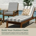 thumbnail image 3 of Cabana Stripe Stone Grey Chaise Lounge Cushion, 3 of 8