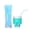 Light Blue, variant on Color Plastic Straws 100pcs – Disposable Pastel Drinking Straws for Smoothies Bubble Tea