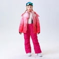 thumbnail image 4 of SGMVNU Girls Ski Snowsuit Boys Windproof Waterproof Full Zip Ski Jacket and Pants Sets Winter Ski and Snowboarding Suit for Kids Size 14-16 Years Hot Pink, 4 of 7